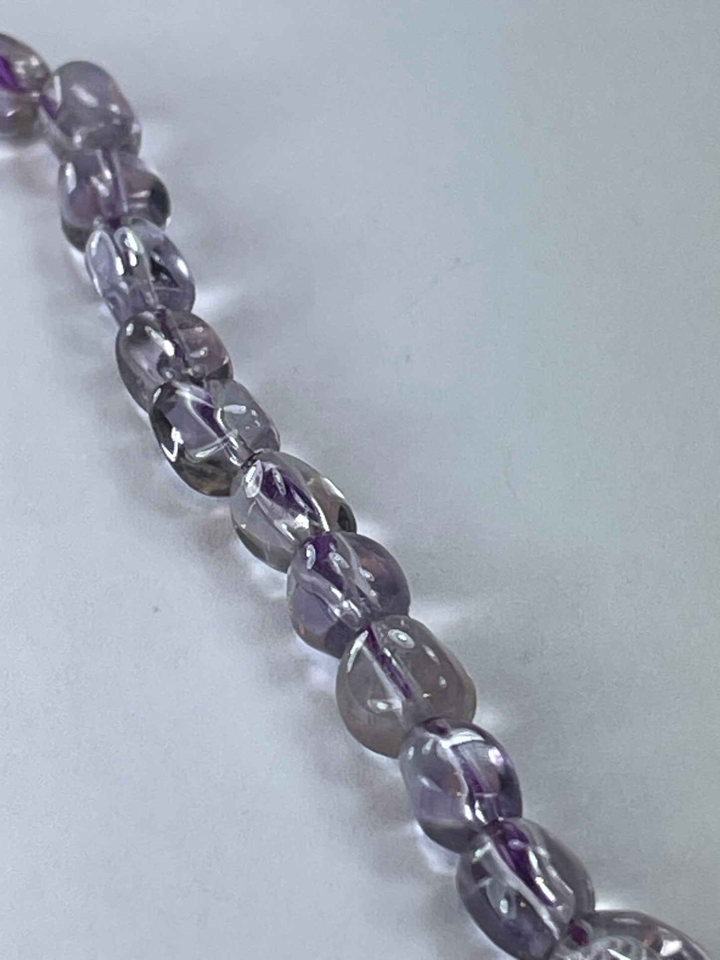 Lt Amethyst Nuggets, ~5x8mm, 16" Strand