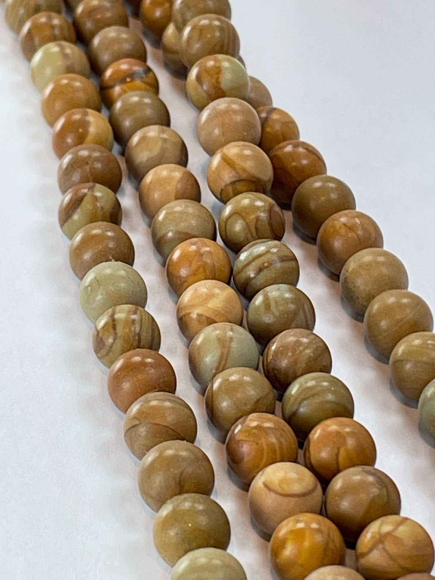Wood Jasper, 6mm, 16" Strand