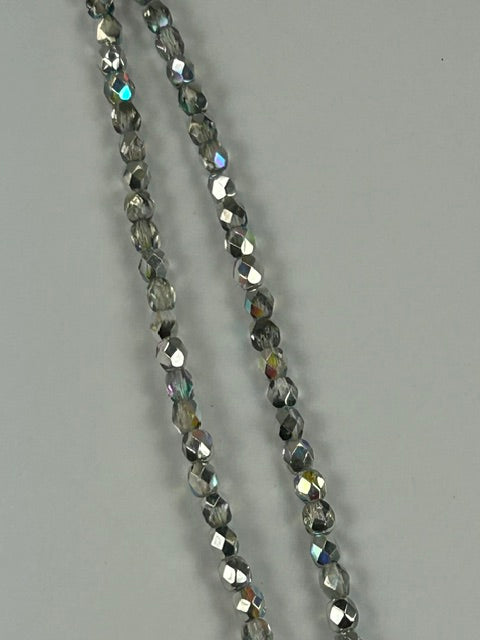 Czech FP Crystal Silver Rainbow 4mm