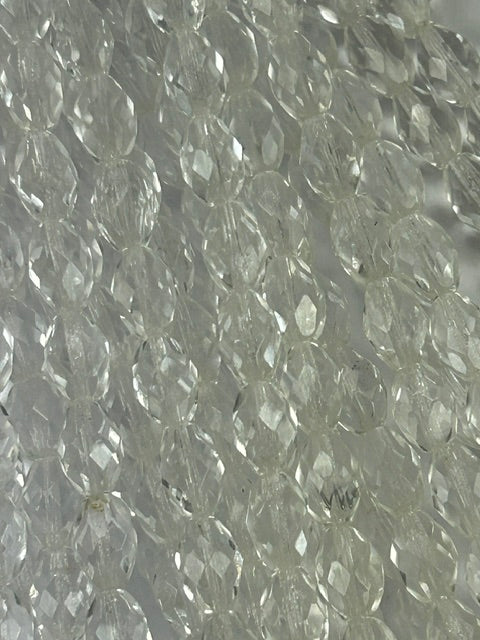 Czech FP Chiseled Oval - Crystal 8x11mm