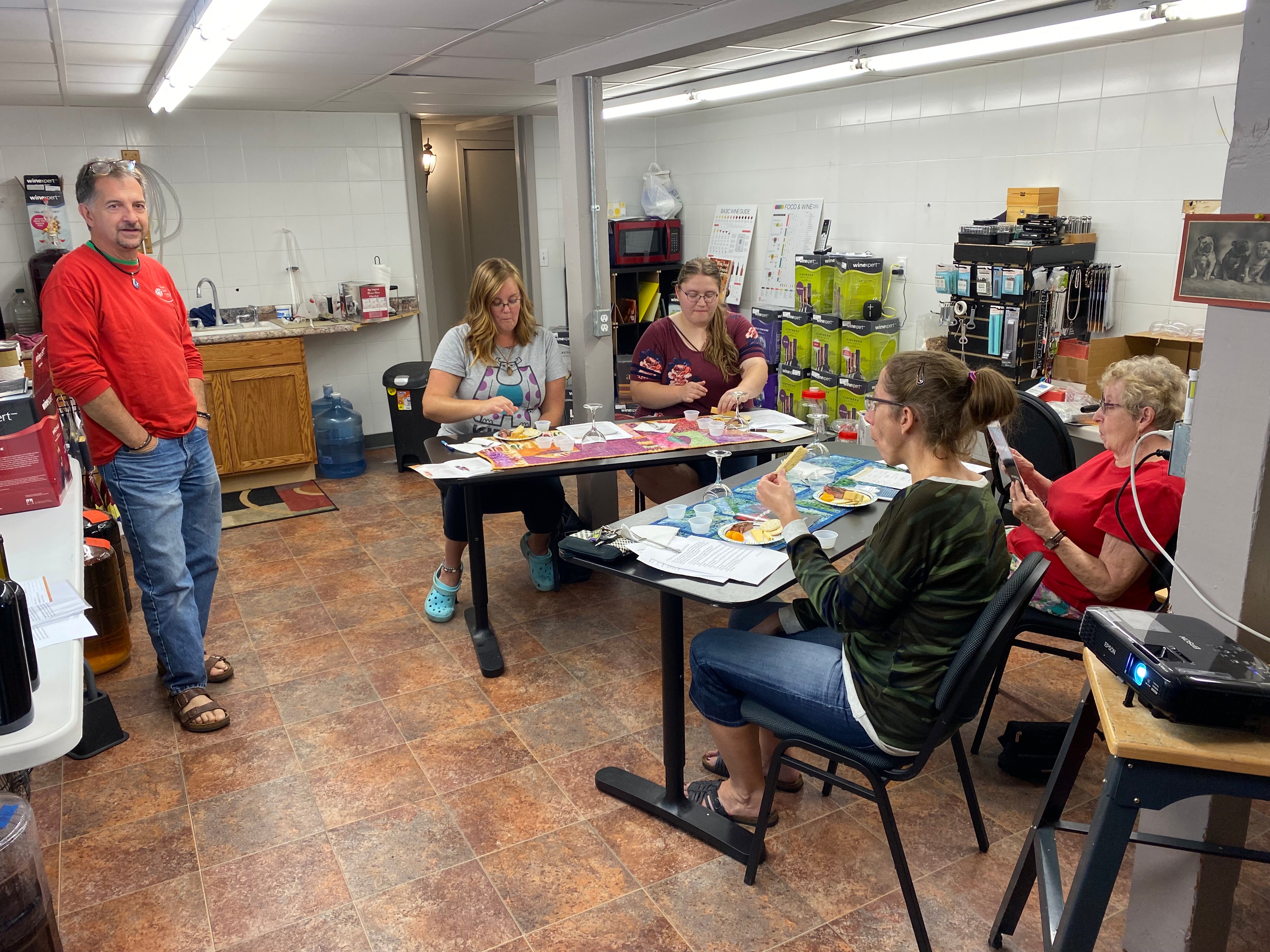 wine and food pairing class at itry studios alexandria minnesota 