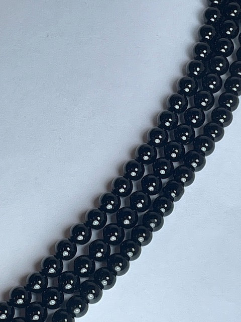 A Black Onyx, 6mm, 16" Strand