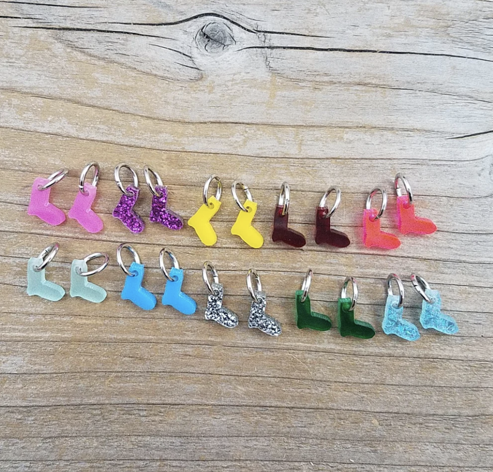 Stitch Markers with Ring, Per 6