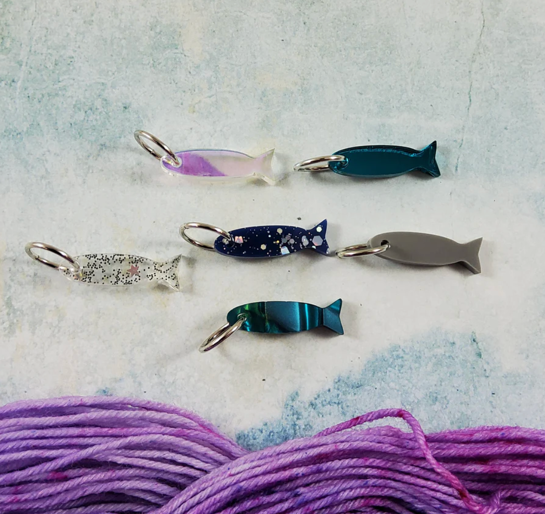 Stitch Markers with Ring, Per 6