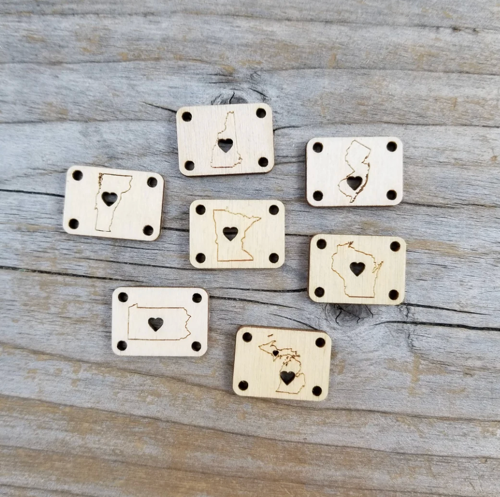 Minnesota Heart Tags - Birch