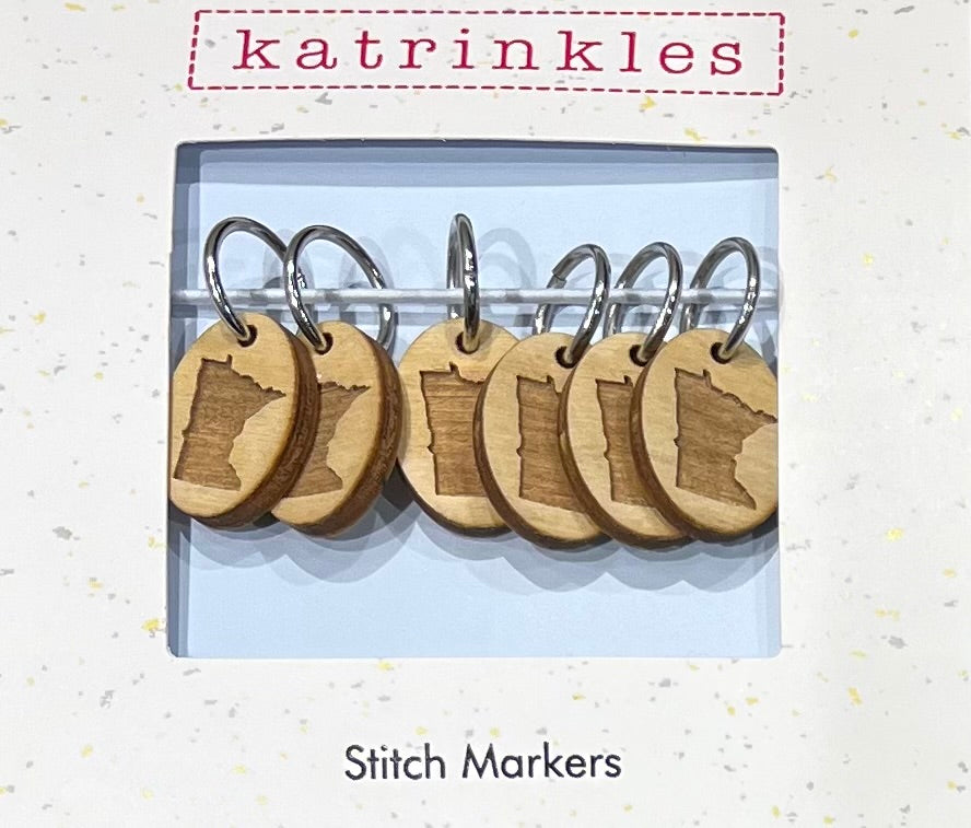 Stitch Markers with Ring, Per 6