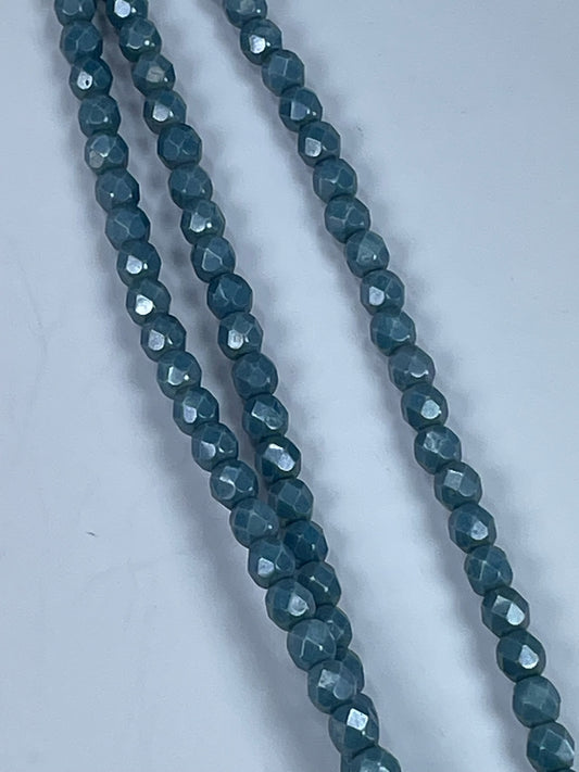 Czech FP White Baby Blue 6mm