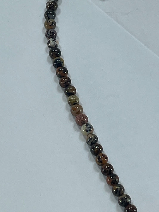 Dendritic Agate, 6mm, 16" Strand