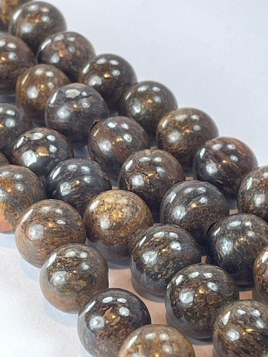 LH Bronzite, 10mm, 8" Strand