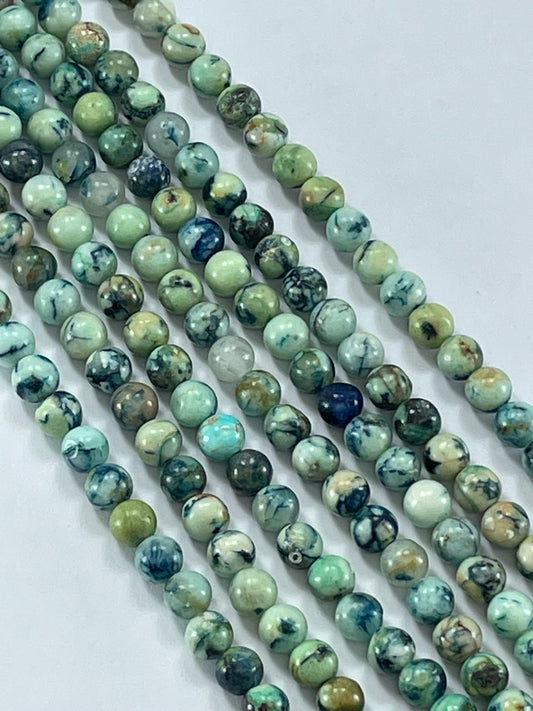 Azurite Chrysocolla 6mm, 16" Strand