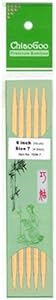 ChiaoGoo Double Point Natural Bamboo Needles 8"