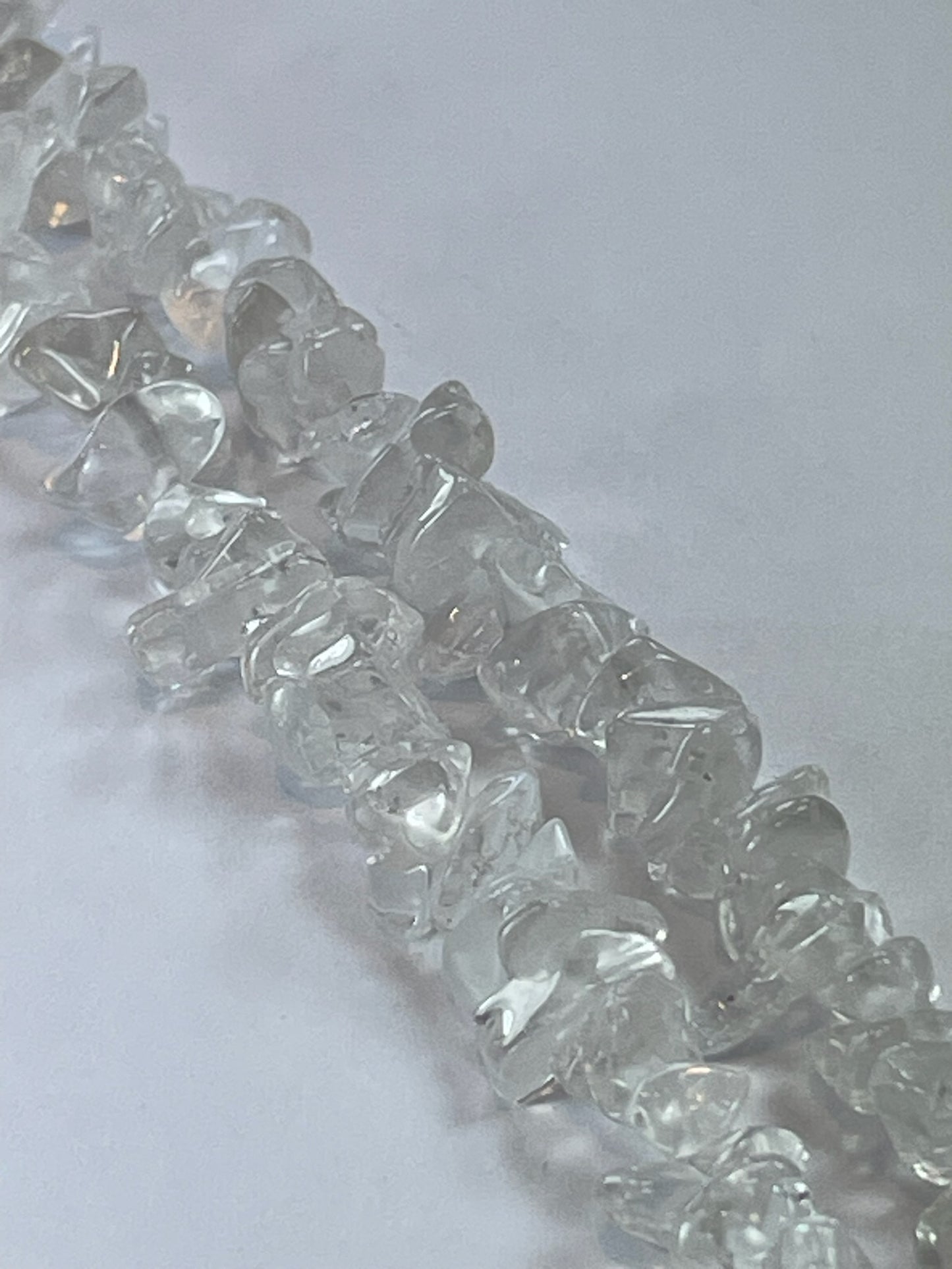 Crystal Quartz Chips, 4-7mm, 32" Strand
