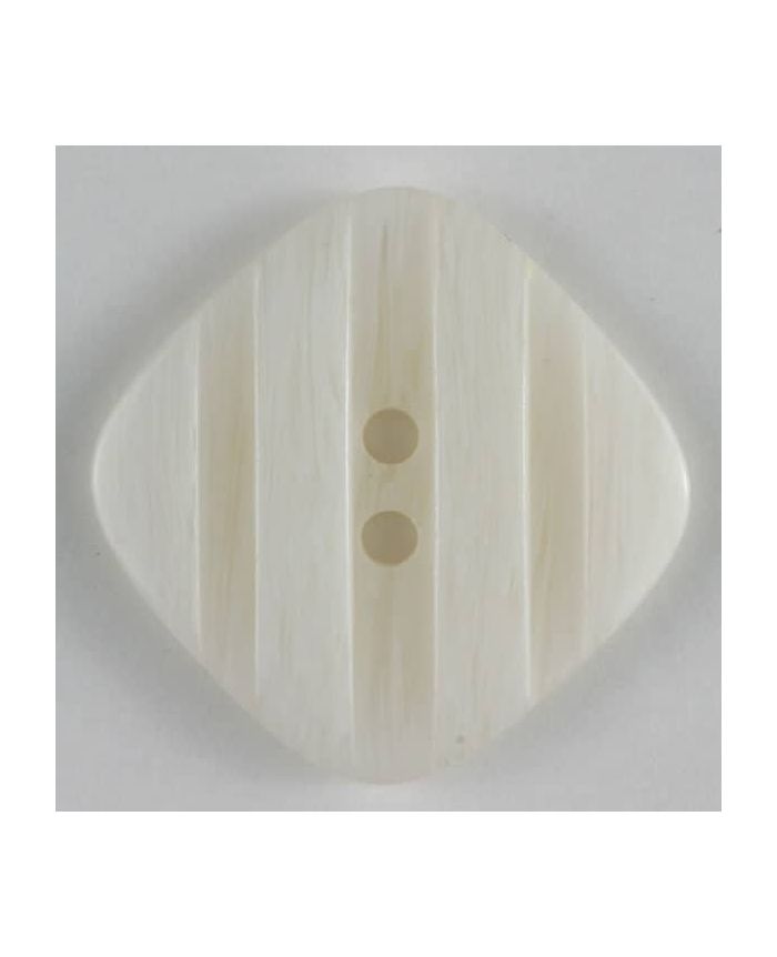 Square Polyester Button w/Grooves 23mm