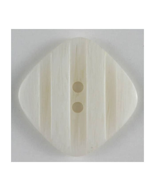 Square Polyester Button w/Grooves 23mm