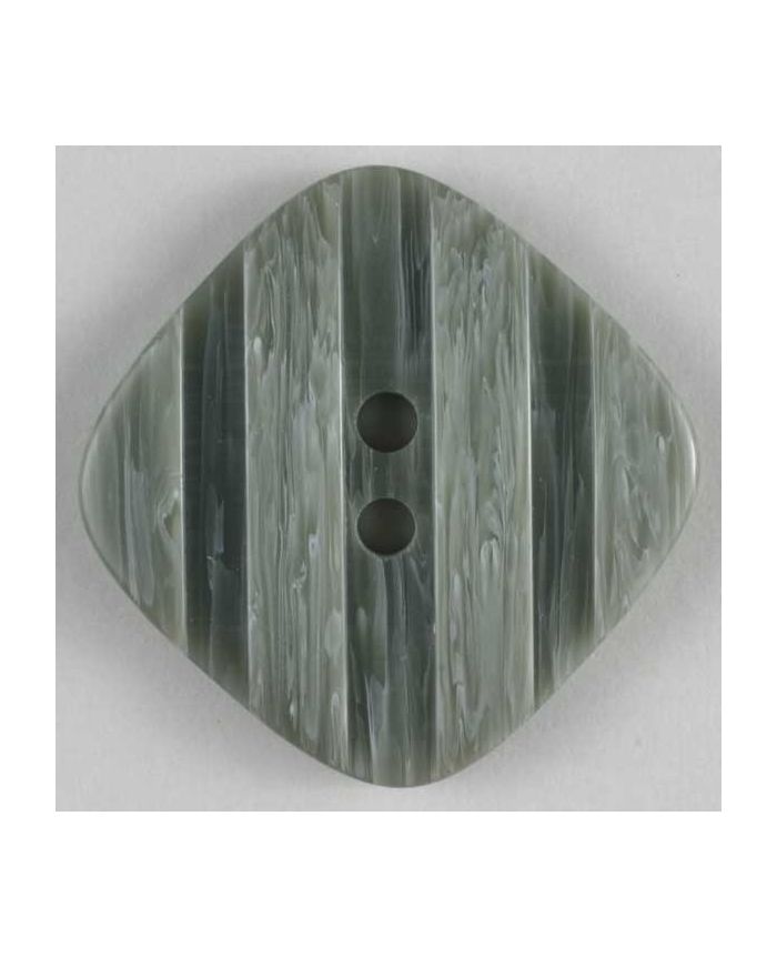 Square Polyester Button w/Grooves 23mm