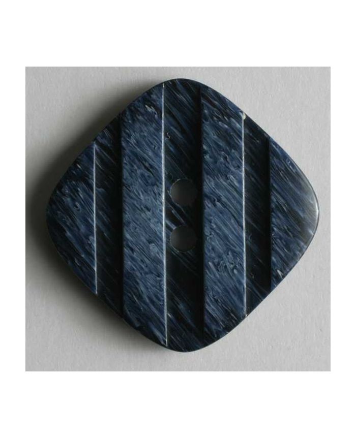 Square Polyester Button w/Grooves 23mm