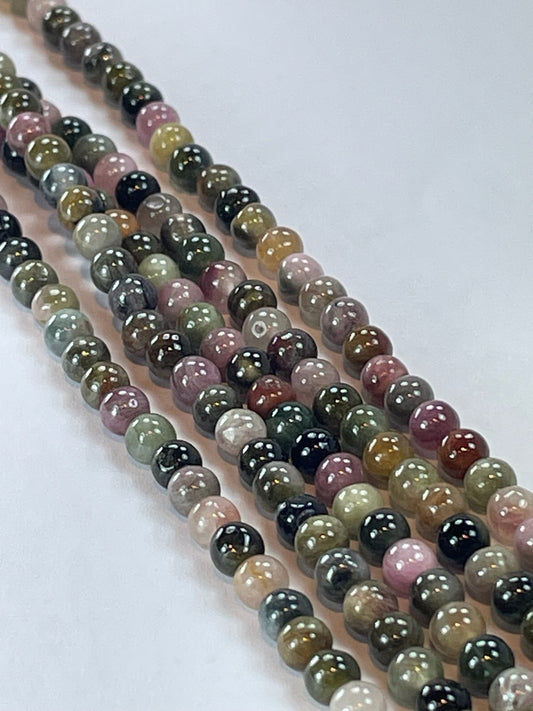 Tourmaline, 4mm, 16" Strand