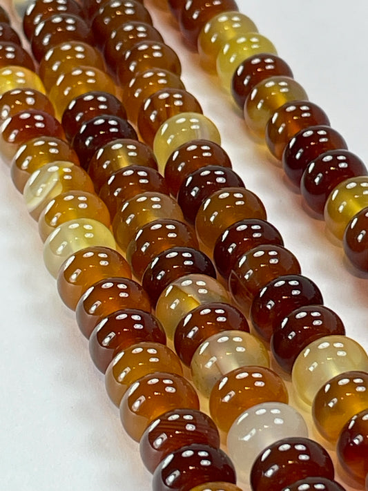 Coffee Agate Rondelle, 5x8mm, 16" Strand