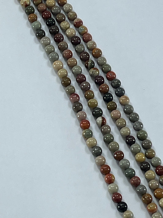Amer Picture Jasper, 4mm, 16" Strand