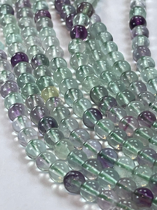 Fluorite, 4mm, 16" Strand