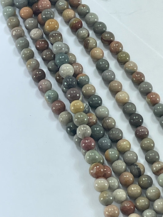 Cream Jasper, 6mm, 16" Strand