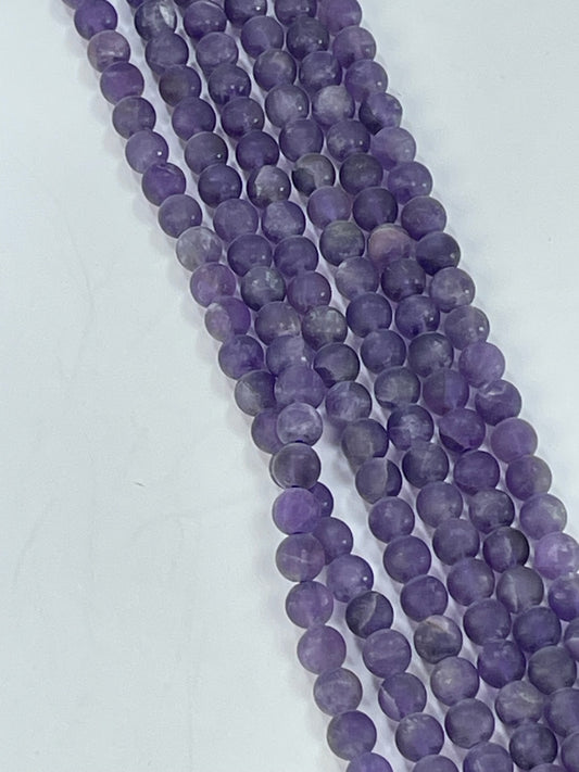 Matte Amethyst 6mm, 16" Strand