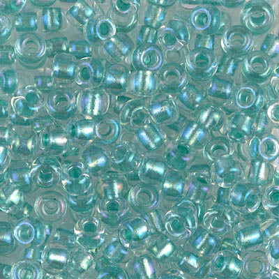 Spkl Aqua Green Lined Crystal AB, 6-2605, 6/0