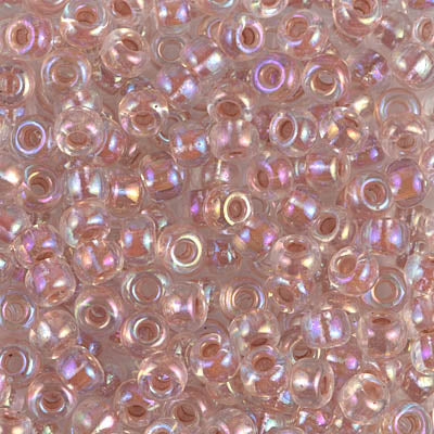 Dk Peach Lined Crystal, 6-275, 6/0