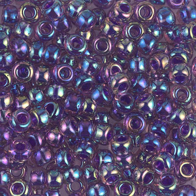Purple Lined Amethyst AB, 6-356, 6/0