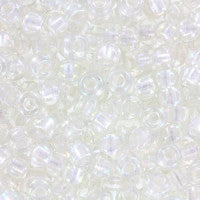 Pearlized Crystal AB/White, 6-3637, 6/0