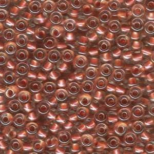 Pearlized Crystal/Copper, 6-3811, 6/0