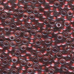 Pearlized Crystal/Burgundy, 6-3816, 6/0