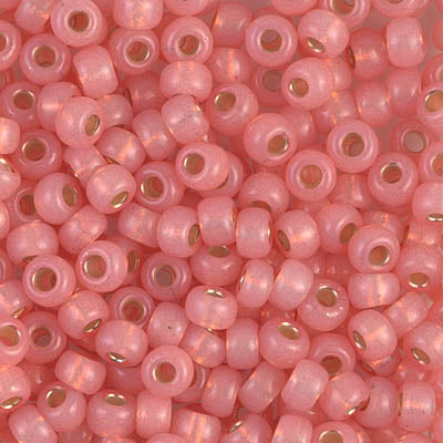 Dyed Salmon S/L Alabaster, 6-642, 6/0