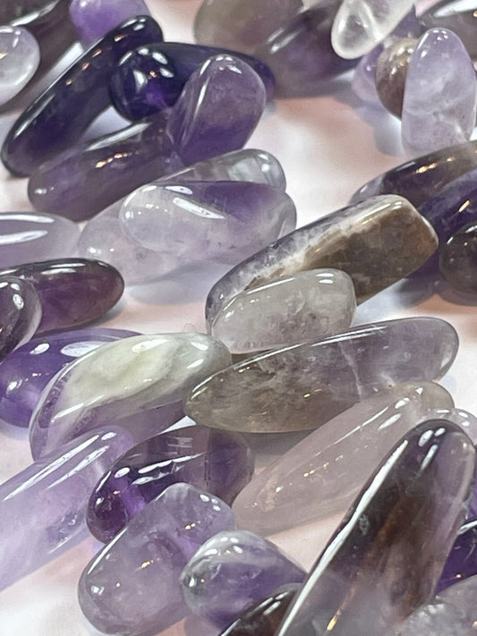 Amethyst Sticks, 18-20mm, 16" Strand