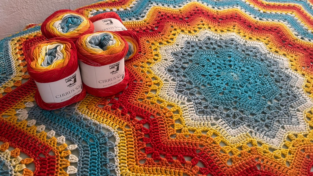 6-Day Crochet Superstar Blanket Kit