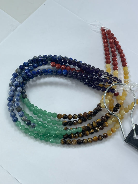 Chakra Gemstone Mix 6mm, 16" Strand