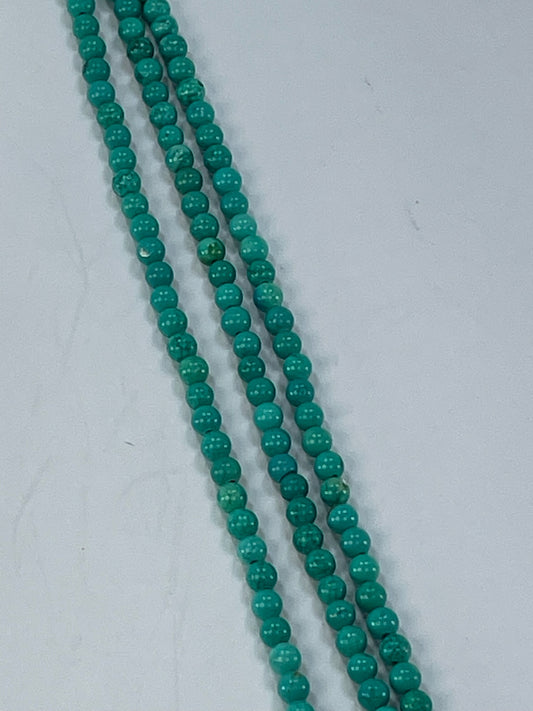 Magnesite 'Turq', 4mm, 16" Strand