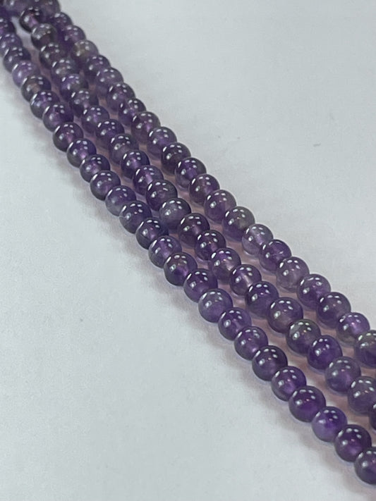 Amethyst, 3mm, 16" Strand
