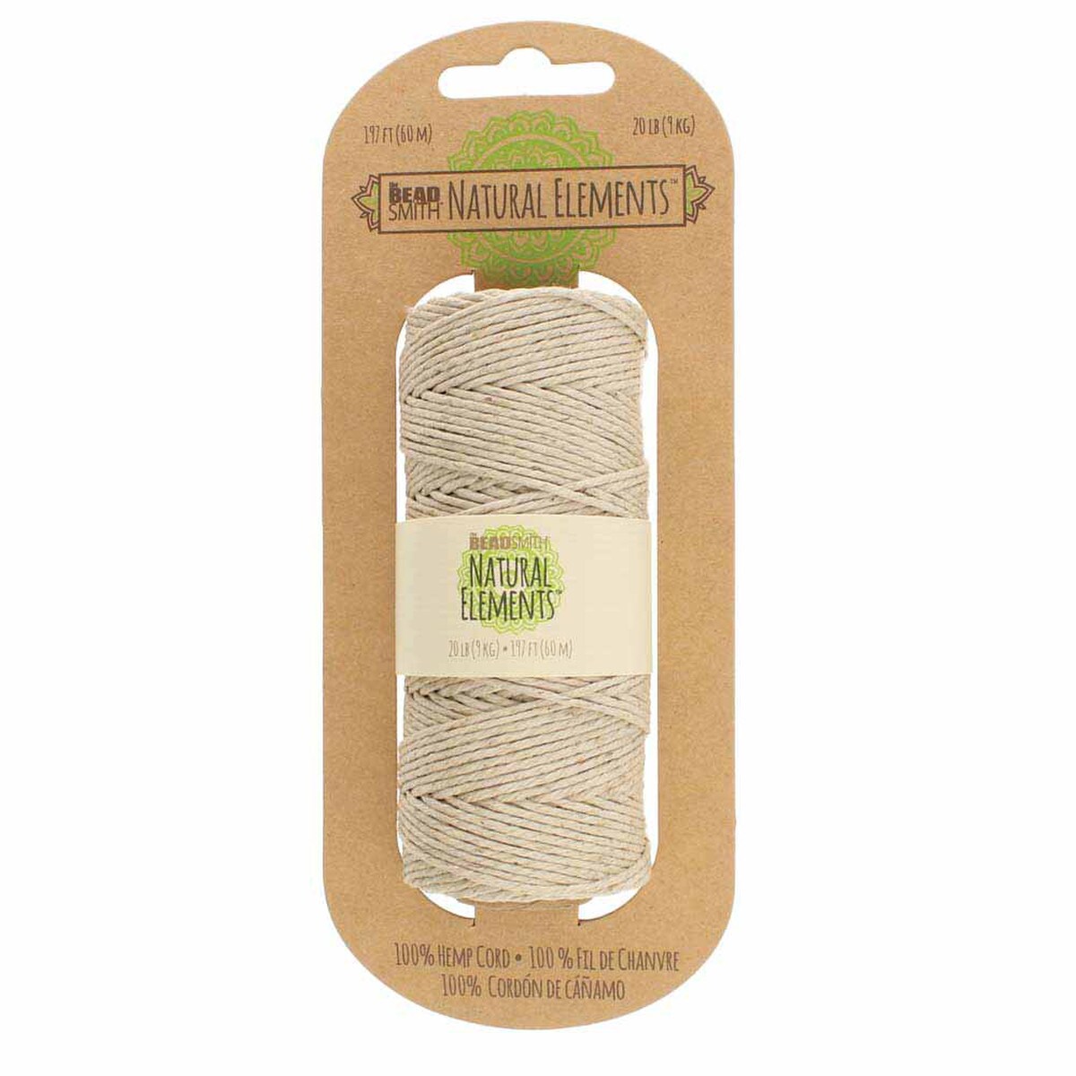 Hemp Spool Natural 20# Test