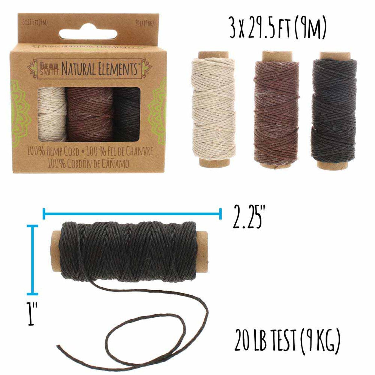 Hemp Spool Pack 1mm