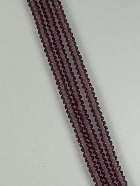 Czech Rondelles - Lt Amethyst,