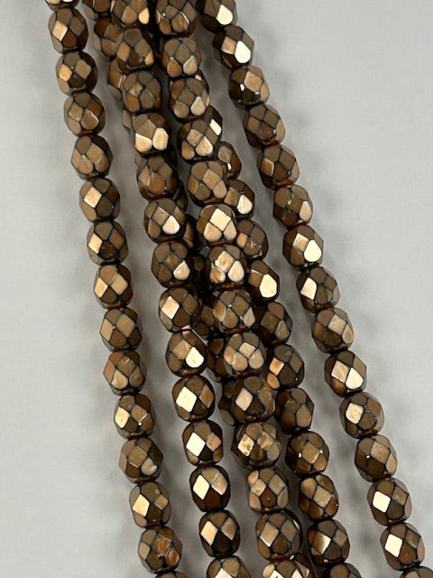 Czech Fac Metal Beige 6mm