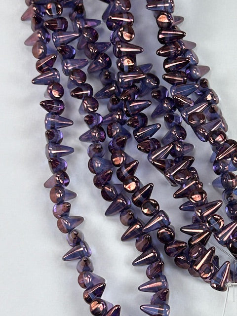 Spikes - Crystal Lila Vega Luster 5x8mm