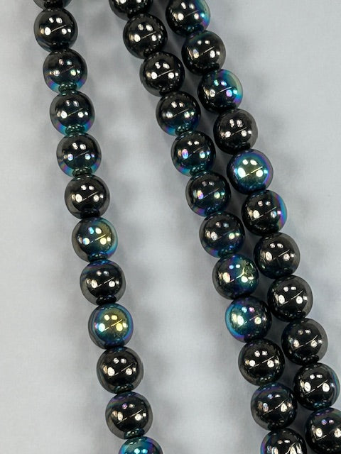 Czech  - Hematite AB 8mm