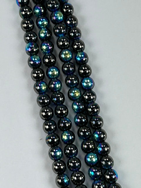Czech Jet Hematite AB 6mm