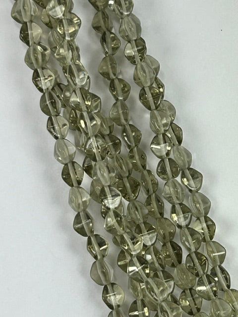 Czech Pinched Nuggets - Black Diamond, 7mm