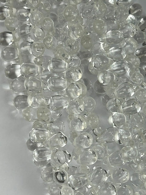Czech Tear Drops - Crystal, 6x9mm