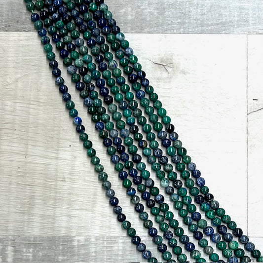 Azurite 8mm, 16" Strand