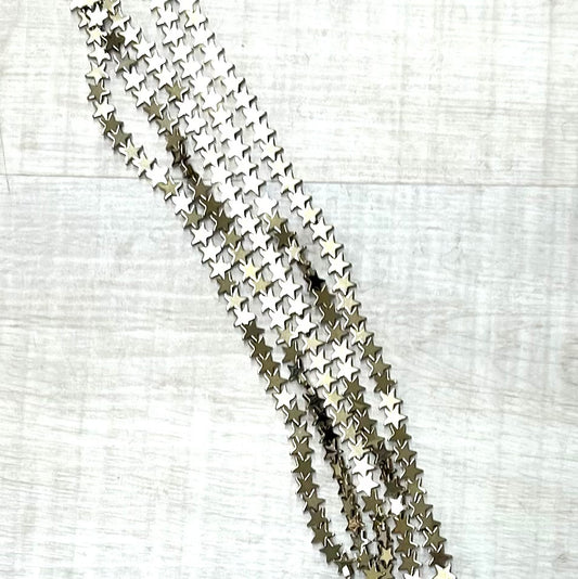 Gold Plated Hematite Star