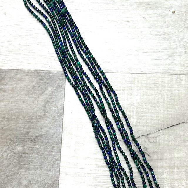 Azurite 4mm, 16" Strand